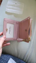 Cartera corta de piel sintética con borla y cremallera para mujer, monedero pequeño, monedero, tarjetero rosa