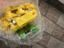 Aplicador de marcador para orejas de oveja, 001-100, Kit de dentificación de cabra, con 2 uds. De alfileres, pinzas para etiquetas