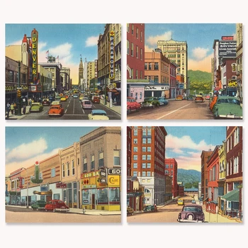 

5D Diamond Painting City Street View Picture Full Round Diamond Embroidery Mosaic Cross Stitch Kit Home Decoration Gift