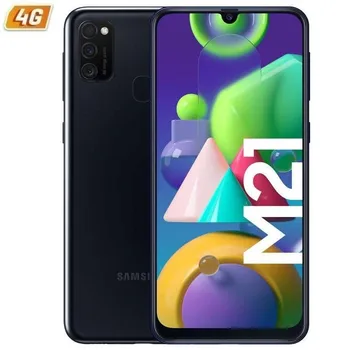 

Samsung galaxy m21 black mobile phone-6.4 '/16.25cm - cam (48 + 8 + 5)/20mp - oc - 64gb - 4gb ram - android - 4g - dual sim-