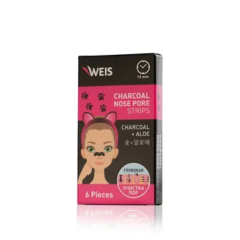 

Mask-strips for the nose Weis with coal powder 6 PCs.