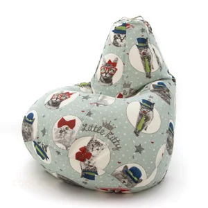 Armchair bag pear Oxford water repellent waterproof rainproof large soft frameless pouf ottoman for Home Cottage