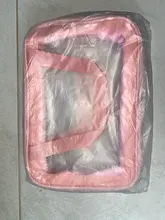 Neceser de viaje para mujer, bolsa de maquillaje portátil de gran capacidad, transparente, resistente al agua, con letras, caja de almacenamiento para el cuidado de la piel