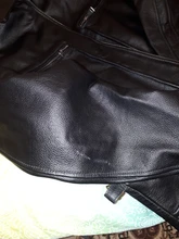 Chaqueta de cuero de vaca para hombre, abrigo de piel de vaca, grueso, de calidad, Estilo vintage, regalo, envío gratis