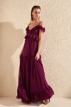 

Trendyol Ruffle Detail Evening Dress & Graduation Gown TPRSS20AE0004