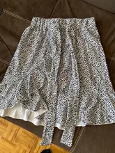 Minifaldas con estampado de lunares para mujer, faldas cortas con volantes y lazo atado a la cintura, estilo informal, con estampado de puntos, 2019