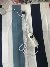 Manta eléctrica de seguridad con termostato para colchón, manta de calefacción eléctrica de 110-220V, más gruesa, cálida