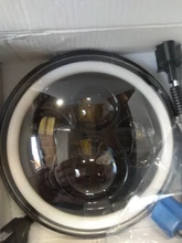 CO LIGHT 7 pulgadas faros LED de circulación diurna Hi/Lo haz 50W 30W Halo anillo de ámbar Ojo de ángel para Niva de Lada Offroad 4x4 UAZ 12V 24V