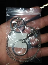 NICEYARD-Sierra de alambre para supervivencia, mango de acero inoxidable emergente para cortar Fretsaw, caza al aire libre, herramienta de mano para peces