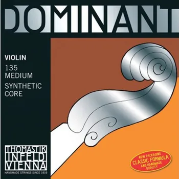 

135 dominant set of strings for violin 4/4, medium, Thomastik