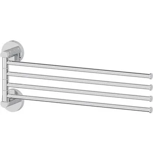 

Towel Holder swivel artwelle Harmonie four 37 cm, Chrome (Har 025)