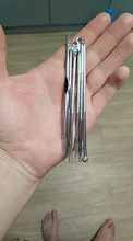 6 uds punto negro grano herramienta removedor de la espinilla agujas apretar acné herramientas cuchara de limpieza Comedone Extractor limpiador LJ45