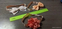 Haarband Hair-Accessories Flower-Bows Crown Elastic Newborn Baby-Girl 3pcs/Lot