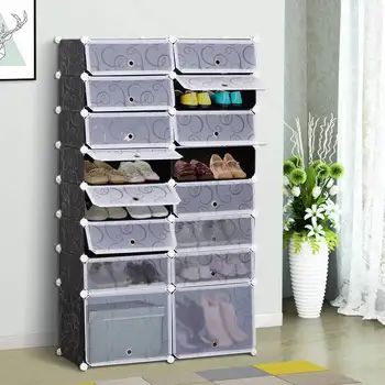 

Modular wardrobe Shelf Modules Mount Wardrobe DIY Removable 16 Cubes with Doors to Store your