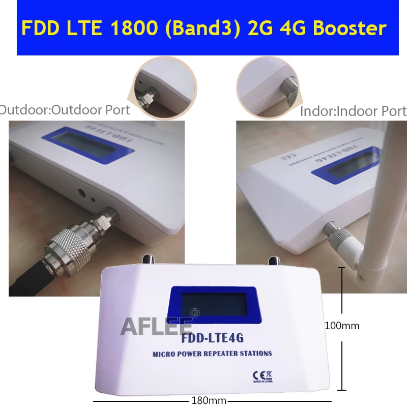 70dB FDD LTE 1800 4G Mobile Signal Booster 2G 4G