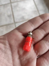 Nut Jack-Connector Banana-Socket Binding-Post Nickel-Plated Black 10pcs for 4mm Red Professional