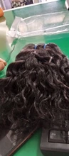 Pelo de la onda de agua mechones con cierre brasileño mechones de cabello humano postizo 3 4 mechones con cierre Frontal Remy extensiones de cabello
