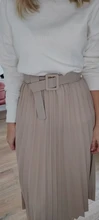 Pleated-Skirt Simplee Elegant 20-Color Fashion Women Belt A-Line British-Style with Autumn