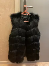 Fur Vest Coat Jacket Gilet Faux-Fox Winter Women Fashion Luxury Warm 4XL High-Quality