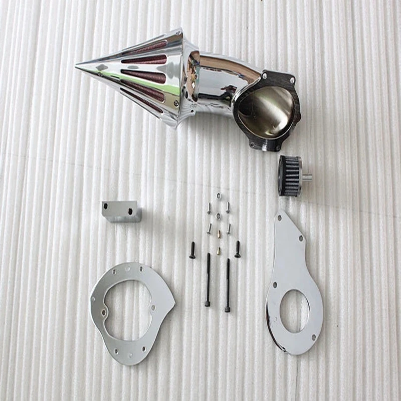 Moto Chrome Spike Air Cleaner Kit Filtro Di Aspirazione Per Honda Shadow Vlx 600 1999-2012 Moto