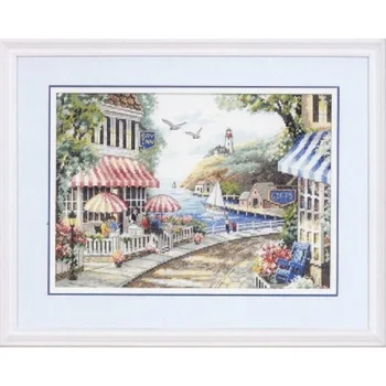 

Set for embroidery stitch dimensions cafe by the Sea (cafe by the) 36x25 cm (35157)