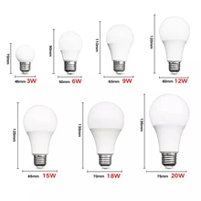 Led-Lamp Lamps-Light Led E14 E27 230V Ac 220v 240V 9W 12W 20W 6W 15W 18W 3W