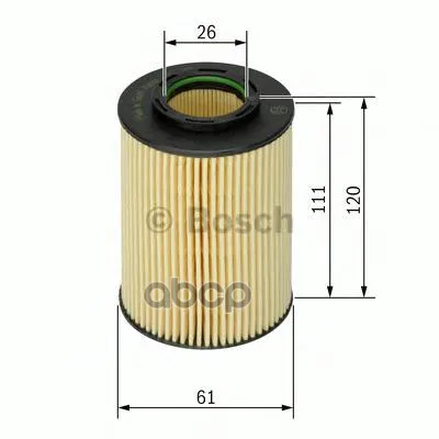 Фильтр Масляный(Вставка) Hyundai Accent/Getz/I10/Matrix,Kia Ceed/Cerato/Pro Ceed/Rio/Pride 03 Bosch арт. F026407062
