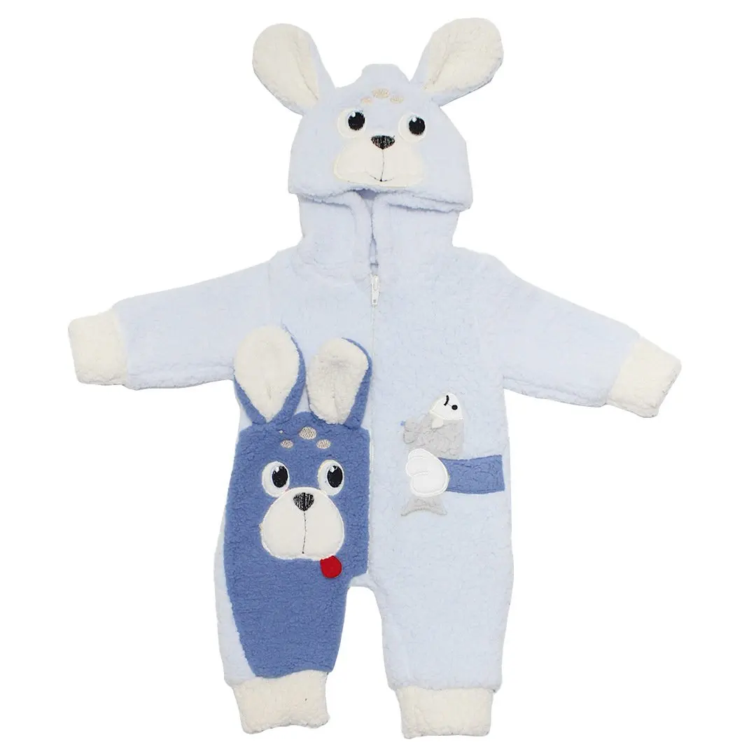 

Dog Fish Figured Blue Baby Boy Costume Jumpsuit