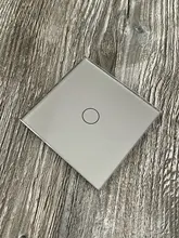 Livolo-Panel de cristal blanco perla para interruptor, Panel de cristal estándar europeo, solo Panel de cristal, 1 unidad