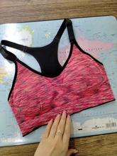 Padded Yoga-Bra Wirefree Fitness-Top Sport-Brassiere Seamless Push-Up Adjustable Quick-Dry