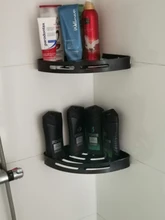 Mosodo-estante organizador de baño, estante de ducha negro, estantes de pared de aluminio, soporte de champú para inodoro, sin Taladro