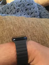 Correa de cuero para Apple Watch, banda magnética de 44mm, 40mm, 38mm y 42mm para reloj inteligente iWatch series 3, 4, 5, se, 6