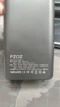 PZOZ-Banco de energía de 5A para teléfono móvil, batería externa de 10000mAh de carga rápida, cargador portátil de 20000mAh para iPhone, Xiaomi Mi