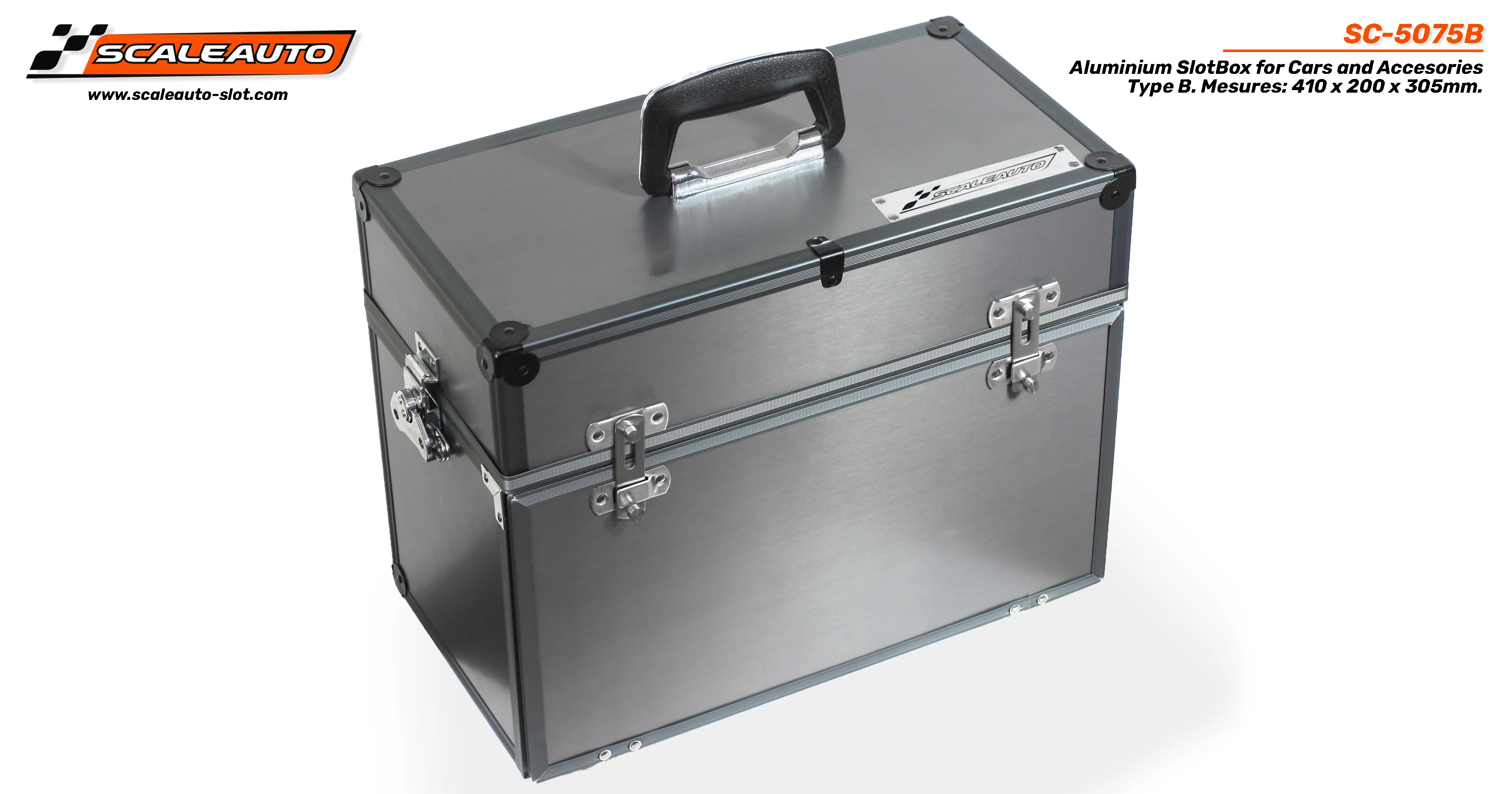 Чехол SCALEAUTO SlotBox для автомобилей и аксессуаров типа B. Измерений 410x200x305mm. |