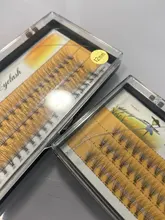 Extensiones de pestañas de extensión, 60 mechones de pelo Natural y grueso, Faux cils, Envío Gratis