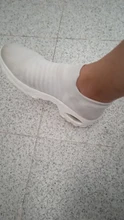Zapatillas de tenis de malla transpirable para mujer, calzado de calcetín femenino antideslizante, para exteriores, con plataforma de fondo grueso