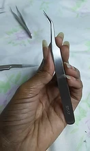 Vetus-Pinzas para pestañas de acero inoxidable, alta precisión, maquillaje antiestático, pinzas para cejas, extensión de pestañas