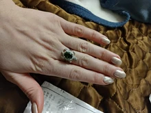 Anillo de tortuga verde oliva grande para mujer, anillos de piedra circón de cristal de Color plateado para mujer, joyería de boda, regalo de San Valentín