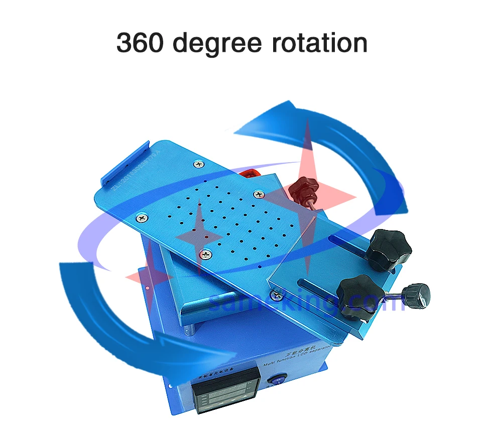 360 градусов вращающийся Мультифункциональный с ЖК-дисплеем сепаратор клеевой чистящей машины, используется для samsung edge inframe