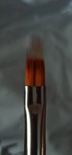 Pincel dentado para uñas, pluma de mezcla gradiente a cuadros, encaje de bolígrafo, mango de madera, nailon, suave, profesional, herramientas de manicura, 1 Uds.