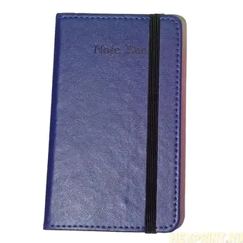 

Notebook A6 100 sheets artificial leather (color-blue)