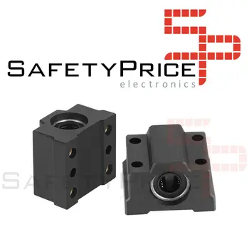 

SC8UU bearing support 8mm linear Rail shaft bearing LM8UU CNC 3D Black