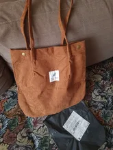 Bolso de hombro de pana para mujer, bolsa de compras reutilizable, informal, para un número dado, 2021