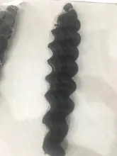 Saisity-extensiones de cabello trenzado de 22 pulgadas, mechones de pelo sintético ombré con ondas al agua de ganchillo, color rubio oscuro, 80 g/paquete, 1 ud.