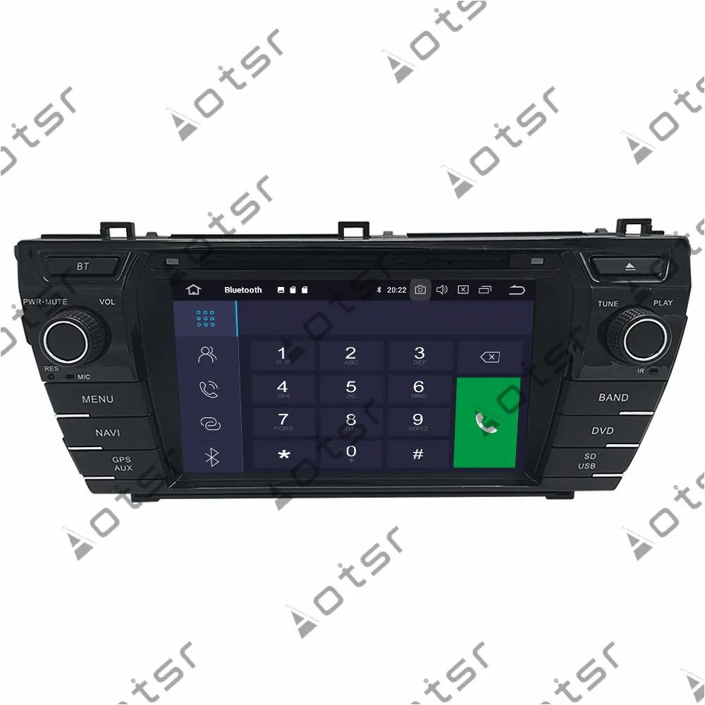 8 дюймов Android 9,0 HD gps навигация автомобильный Радио плеер для Toyota corolla 2013- мультимедиа плеер магнитофон головное устройство
