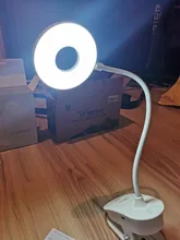 Study Lamps Magnifier Touch-Clip Gooseneck Usb-Table-Light Flexo Rechargeable 18650 Battery