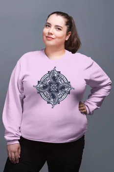 

Angemiel Wear Cosmic Pattern Dragon Pink Women Sweatshirts