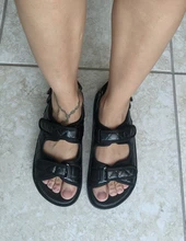 Sandalias de cuero de imitación para mujer, zapatos planos deportivos a la moda, Joker, con plataforma romana Ins, para verano, 2020