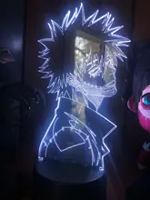 Led-Light 3d-Lamp Bedroom Decor Gift Manga Acrylic Academia Cool Dabi Anime Colorful