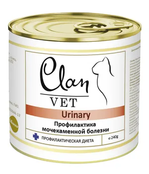 

Clan vet urinary dietary canned D/cats MCB 240g 12 PCs